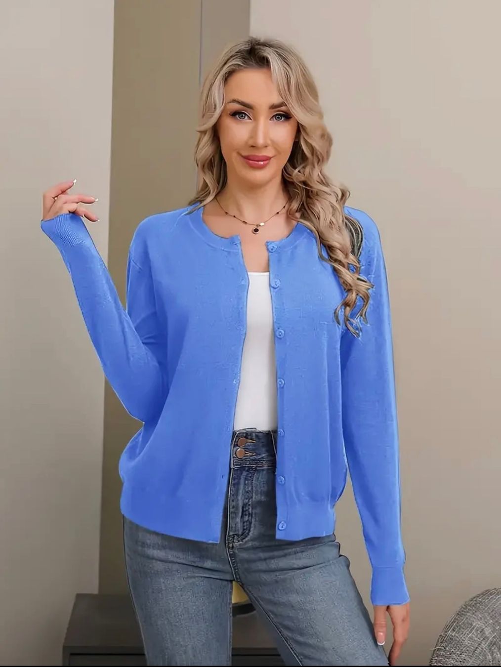 Maglioni & Felpe: Strickjacke mit Knöpfen – Nuovo (secondo la descrizione) da Buchrain venduto da nat_pl5p 1