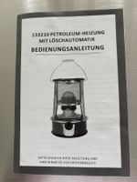 Petroleum-Heizung mit Löschautomatik