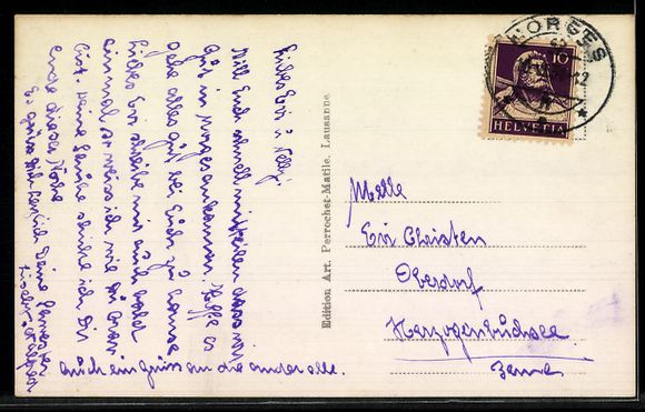 Cartoline postali: AK Morges, Place de la Poste, Cafe Restaurant – Usato da Berlin venduto da bartko-reher 1