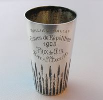 SCHÜTZENBECHER PRIX DE TIR BATAILLON 10 SILBER 800