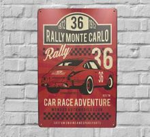 Porsche 911 Rally Monte Carlo Blechschild