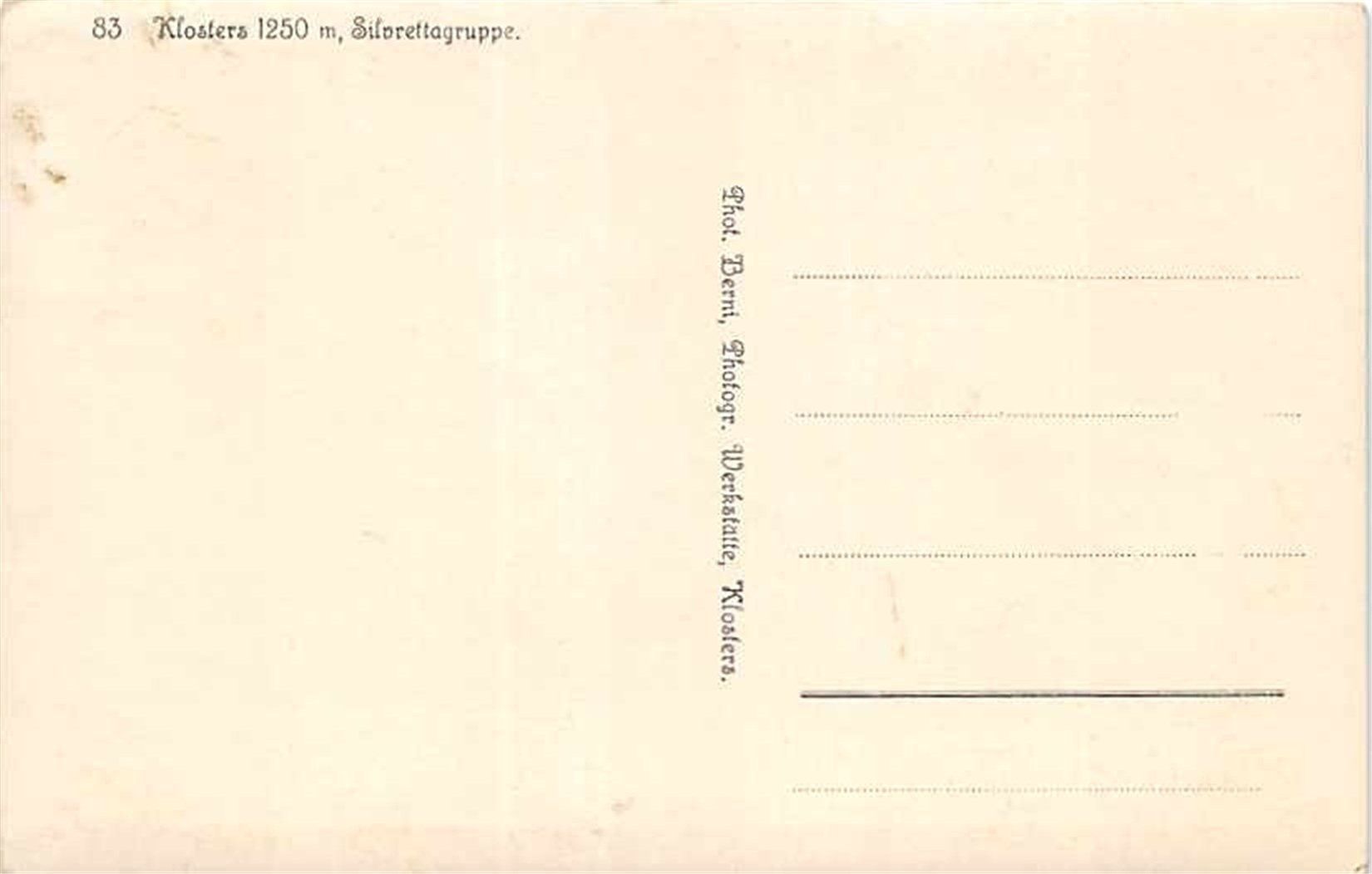 Ansichtskarten: Klosters, Silvrettagruppe – Gebraucht aus Ottikon b.Kemptth. von Neptun1974 1