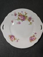 Langenthal Suisse Henkelplatte 28 cm Blumen Dekor Porzellan