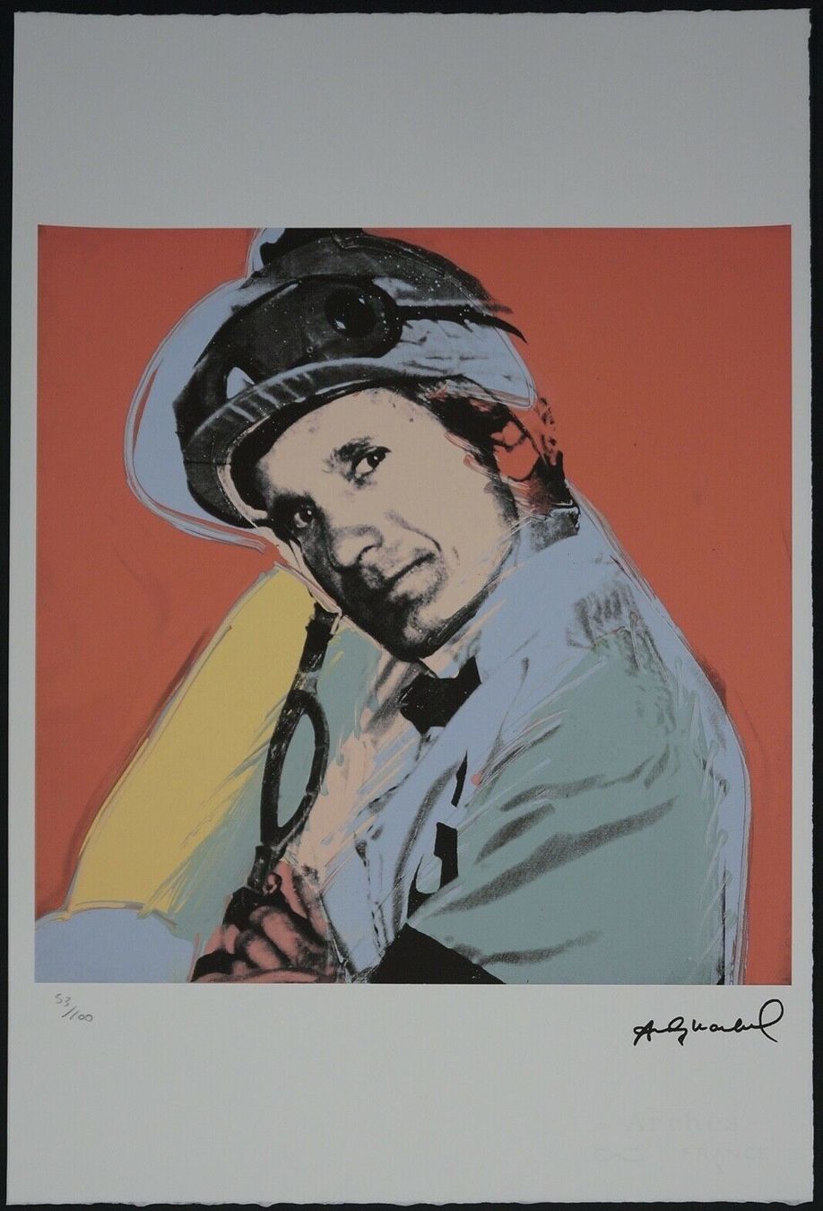 Foto & Immagini: Andy Warhol  ''Willie Shoemaker" HANDNUMMERIERT UND DRUCKSIG – Usato da Gersau venduto da kunst-online