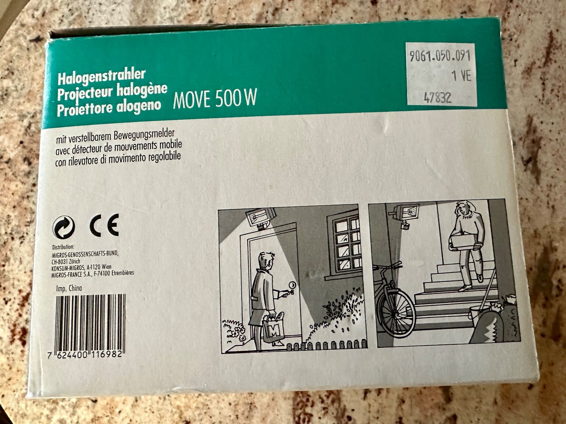 Micasa Lampade: Halogenstrahler mit Bewegungsmelder 500 W – Nuovo e nell'imballaggio originale da Spreitenbach venduto da Jessy8 3