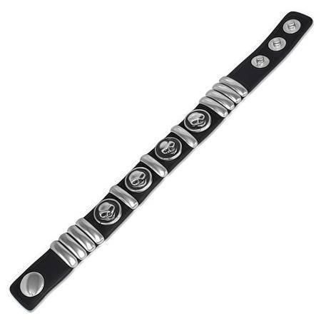 Armbänder & -reifen: Gothic Lederarmband mit Skull Schädel – Neu (gemäss Beschreibung) aus Schwanden GL von UHRKNALL 1