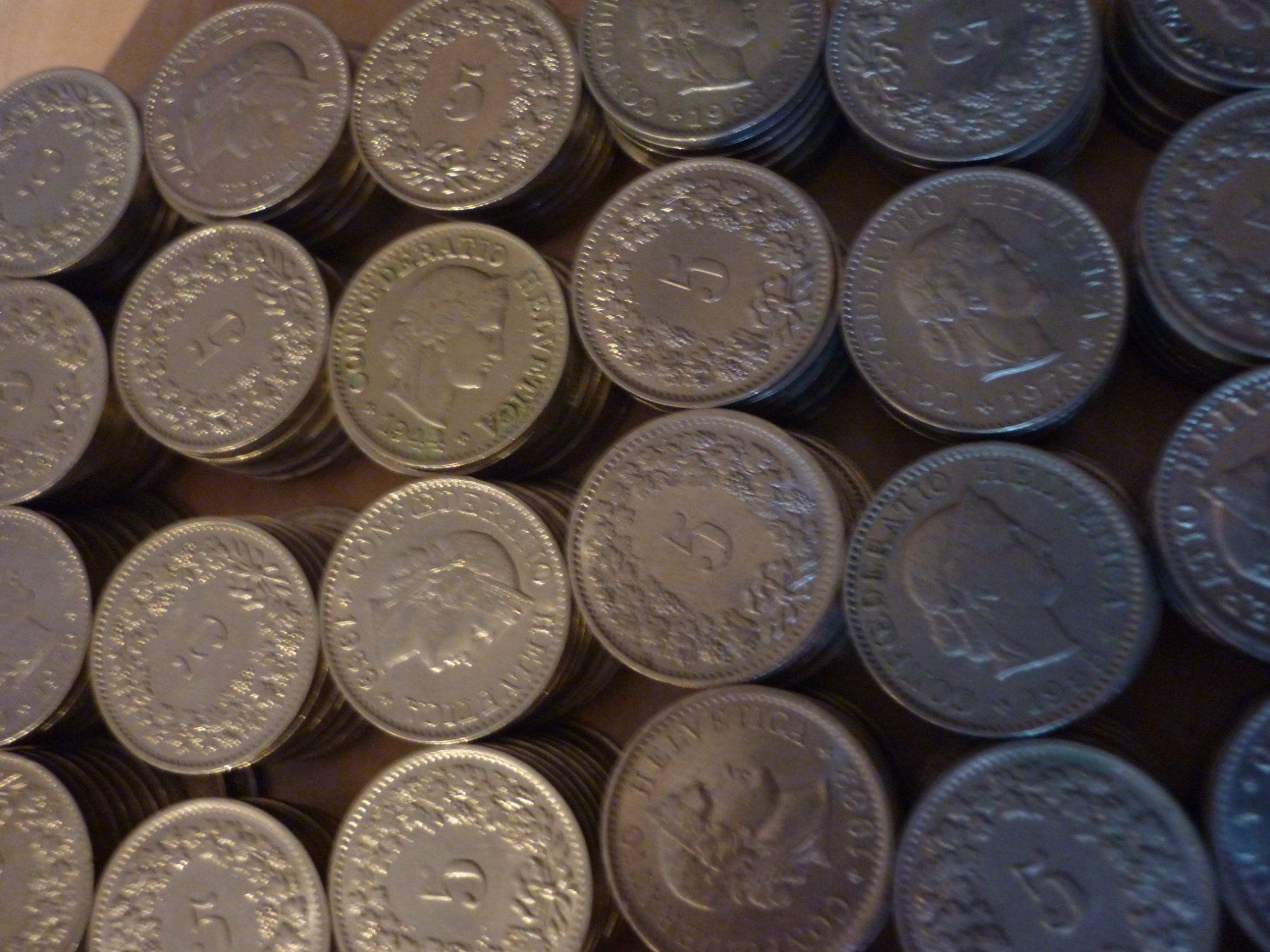 Tutti le monete: 5 Rappen Sammlung 1.480 gr. – Usato da Zürich venduto da gallienus 3
