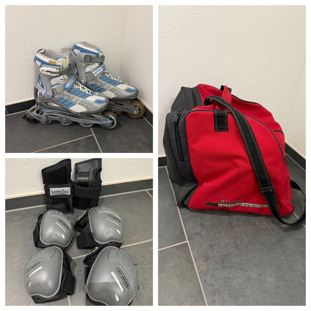 Inline-Skating & Rollschuhe: Inlineskates Rollerblade Grösse 40 Schutzset Tasche – Gebraucht aus Boppelsen von Domi1904