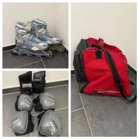 Inlineskates Rollerblade Grösse 40 Schutzset Tasche
