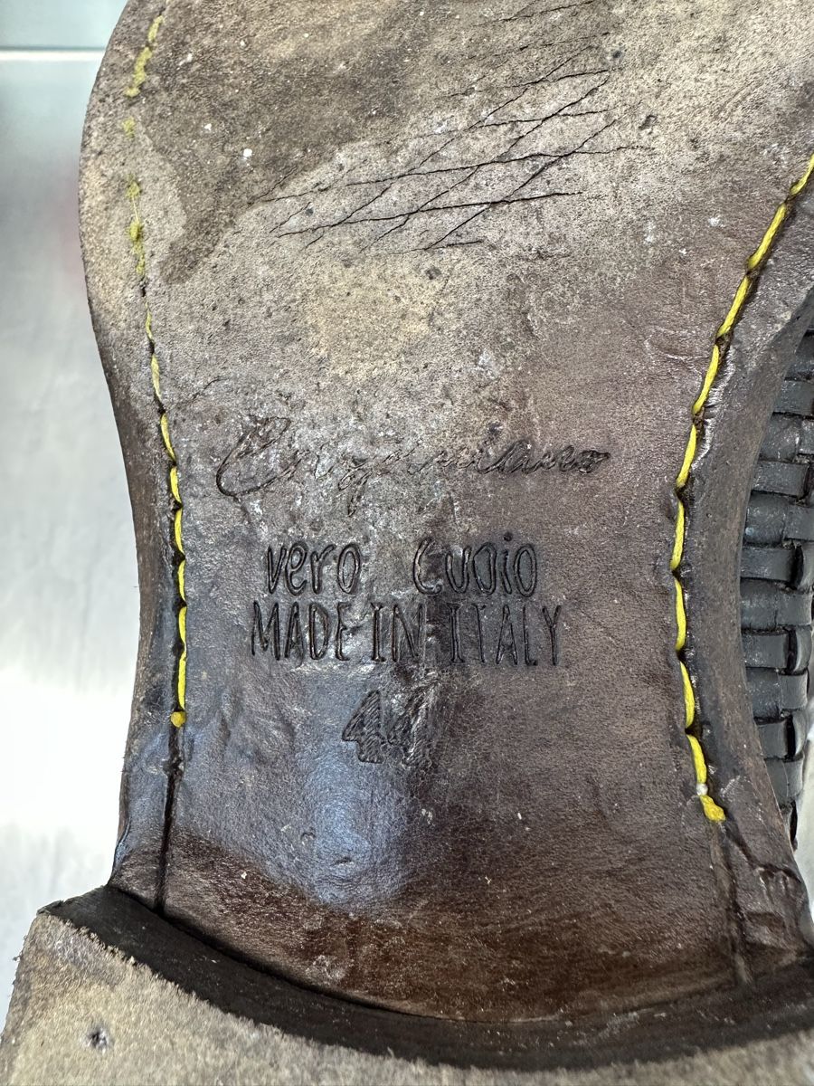 Scarpe da uomo: Geflochtene Leder-Halbschuhe  – Usato da Schwende venduto da weesli 4