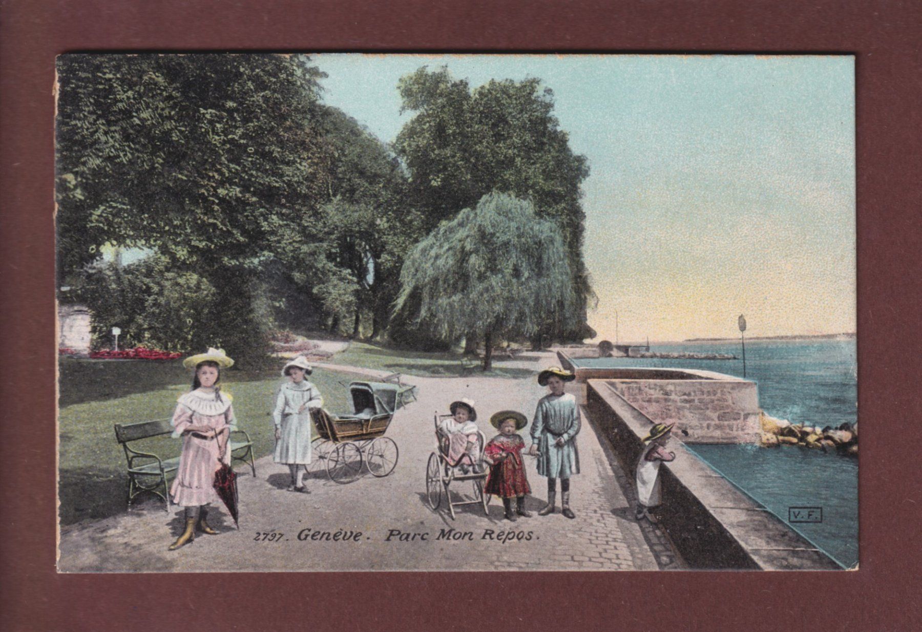 Cartoline postali: GENEVE - Parc Mon Repos – Usato da Pully venduto da nicecards