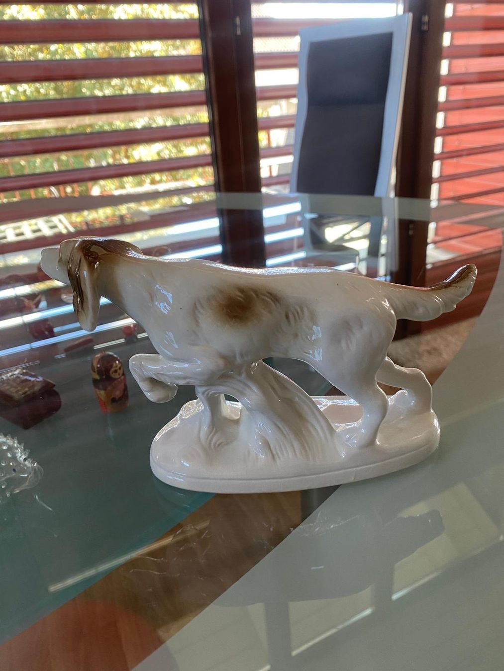 Statuette: Jagdhund von Carl Scheidig, Thüringen – Usato da Neuhausen venduto da Lechasseur 1