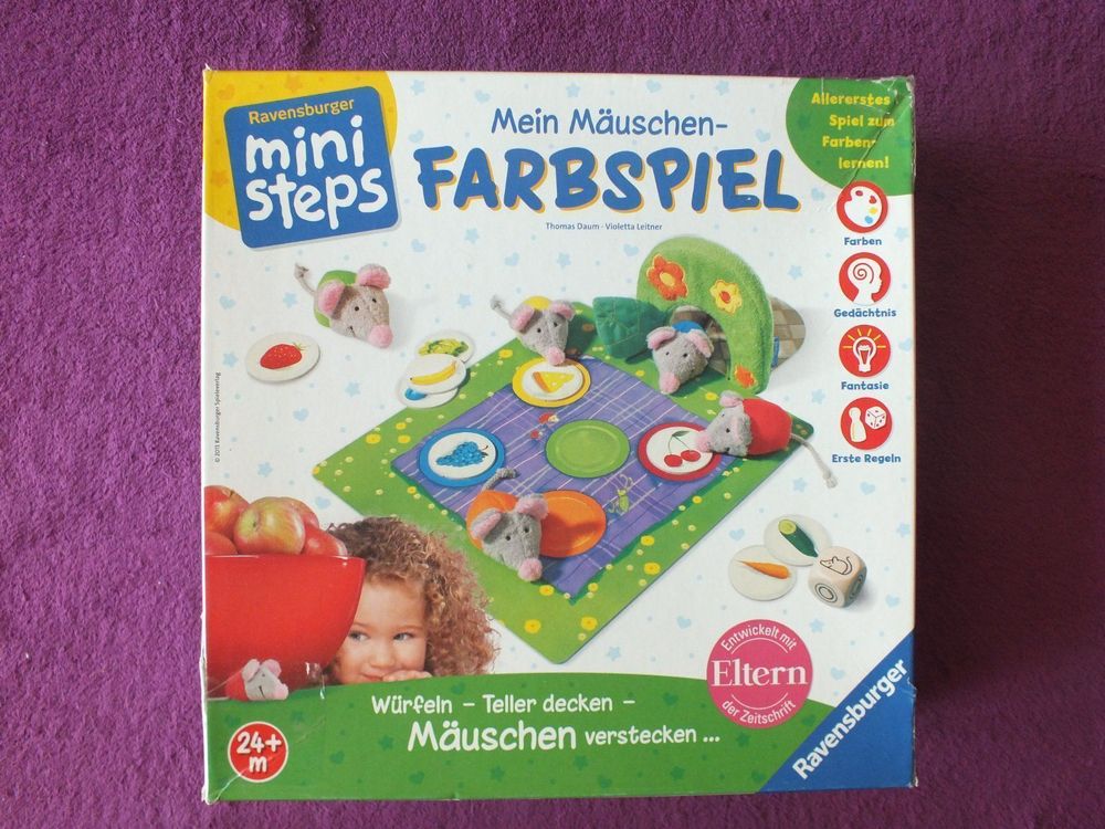Ravensburger Colorino – Lernspiel Ab 18 Monaten, 32 Motive & 75 Stecksteine In 9 Farben