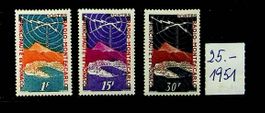 MONACO SÉRIE DE TIMBRES NEUFS** 1951. COTE 25.00 EUROS /T78