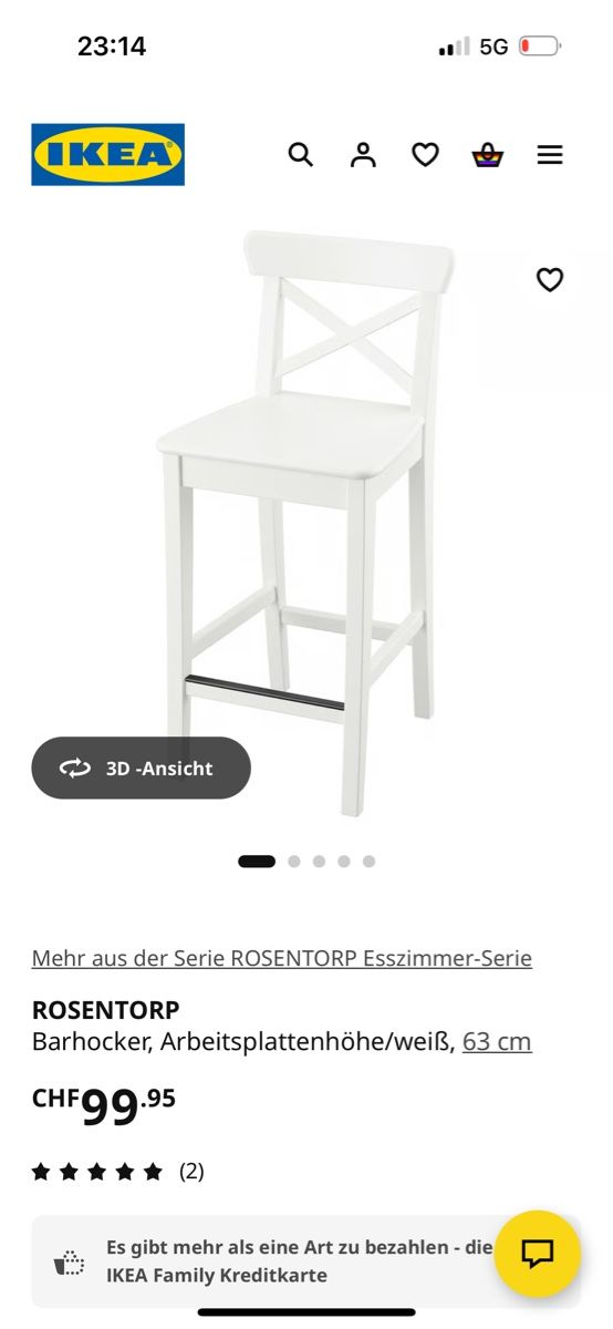 Ikea Seggioloni: 4 X Stühle von Ikea – Usato da Chur venduto da vio_6qlk 1