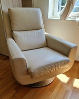 Sessel "Chateau d'Ax" Leder Drehfuss Beige