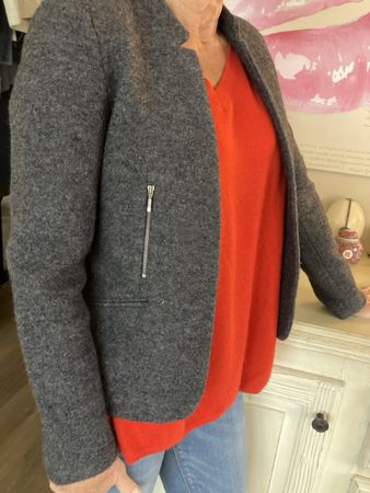 Caroll Winterjacke Gr. 36, Grau, Top Zustand!