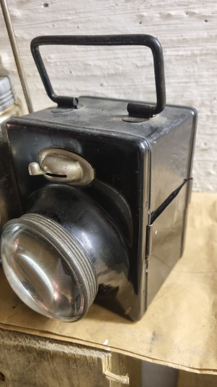 Lampes: 2 Oldtimer Warnlampen , Warnblinklampen, – Défectueux à Basel par Jcva 5