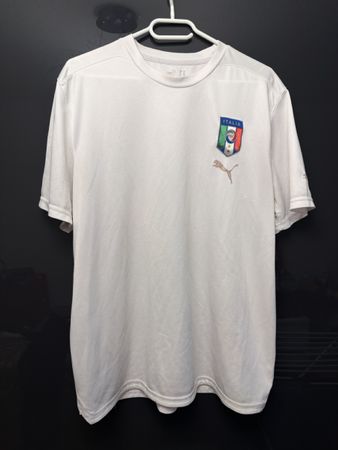Puma Italien T-Shirt weiss gebraucht mit Gebrauchsspuren