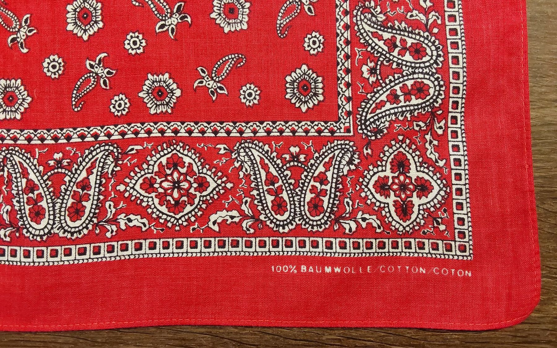 Foulard & Sciarpe: Tuch Baumwolle quadratisch rot – Nuovo (secondo la descrizione) da Köniz venduto da scopello12 2