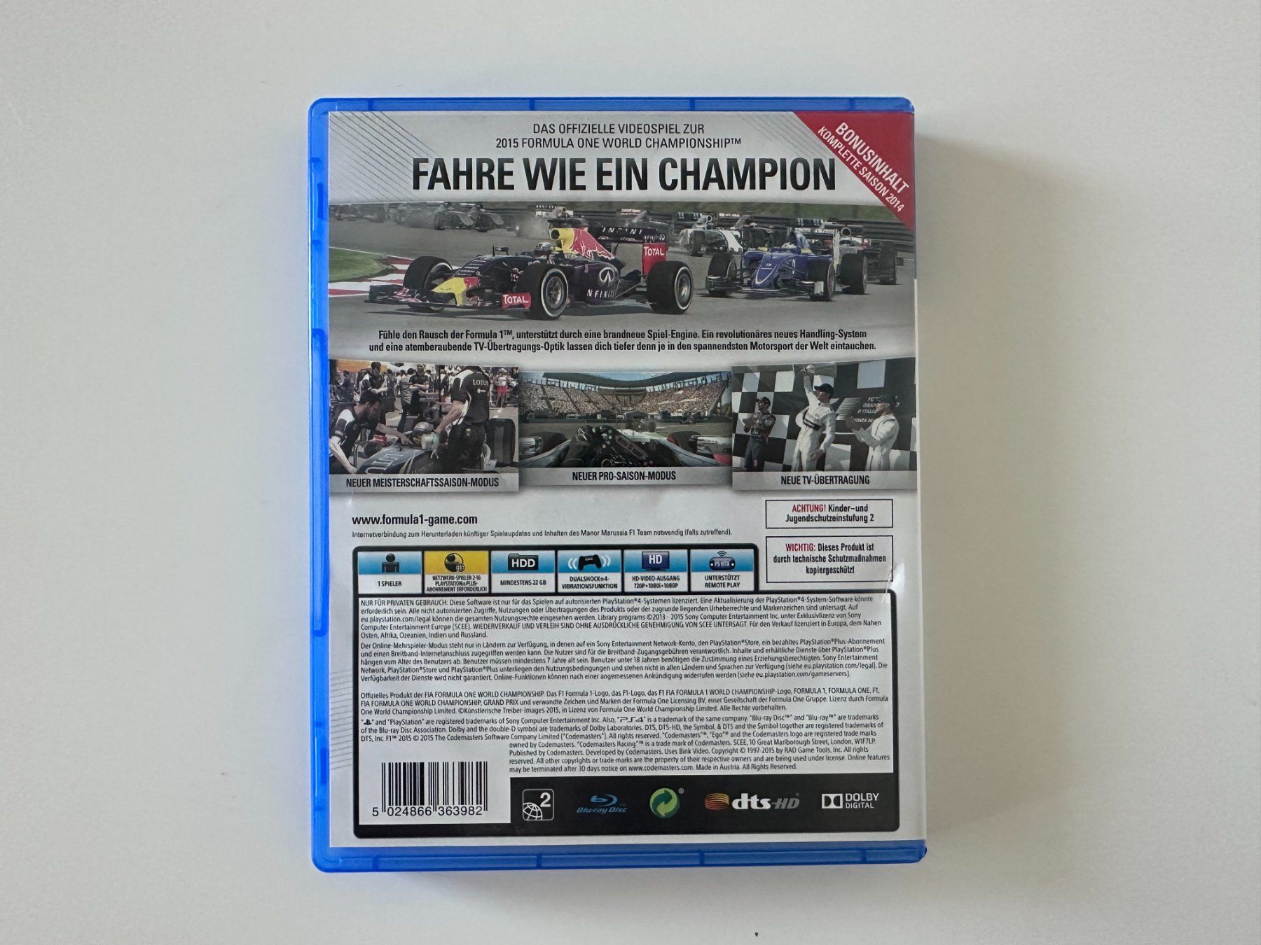 Sony Giochi: F1 2015, Sony Playstation 4, PS4, PS5 – Nuovo (secondo la descrizione) da Couvet venduto da nay_prh5 2
