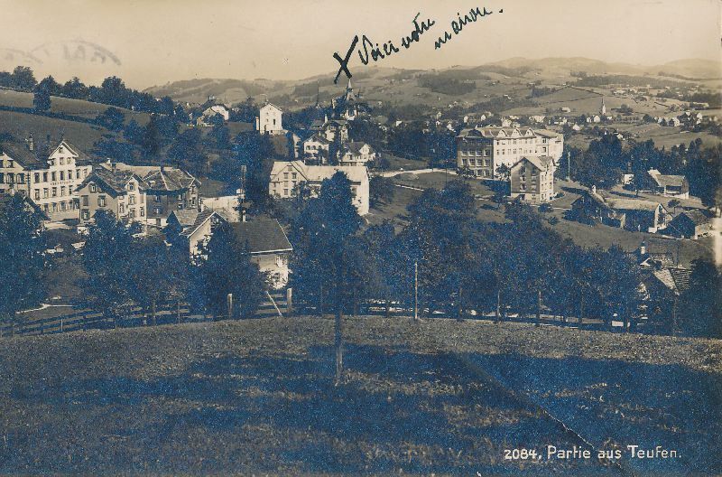 Ansichtskarten: Teufen - Ortsteil + 1926 – Gebraucht aus Emmenbrücke von teestube