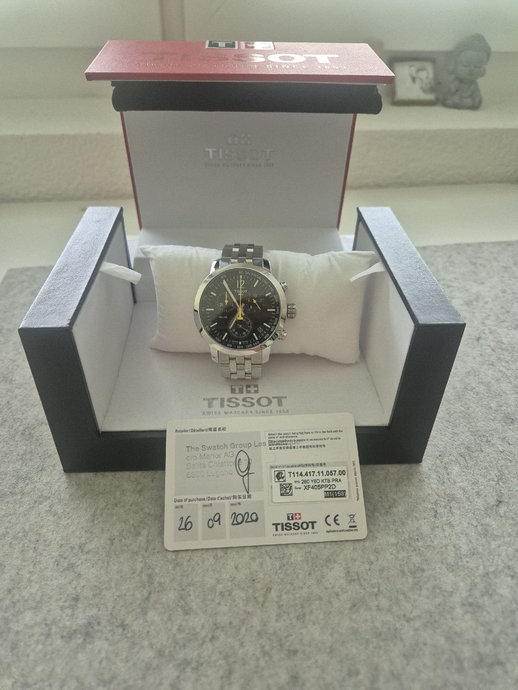Tissot Uhren: Tissot PRC 200 Chronograph Uhr mit Box – Gebraucht aus Moosseedorf von bis_brb8 4