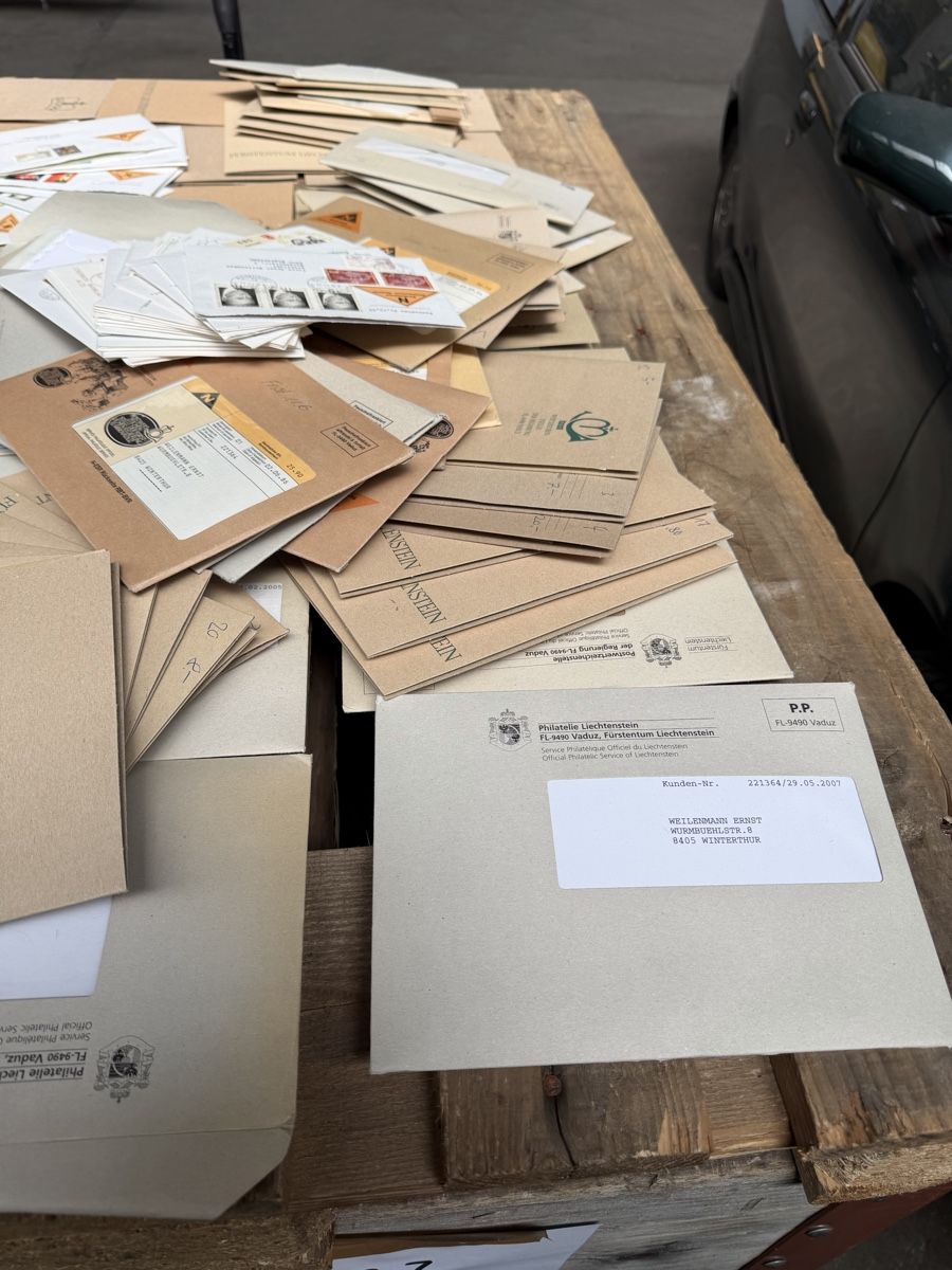 Alle Briefmarken: Frankaturen lichtenstein  – Gebraucht aus Bütschwil von sof_p98b 7