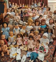 Grosse Puppensammlung, u.a. antike & Vintage Puppen, Zubehör