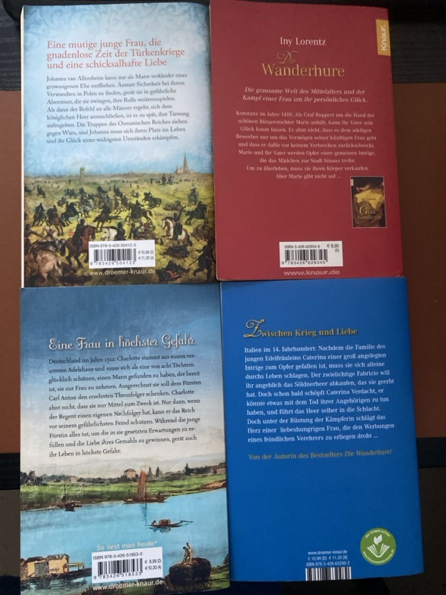 Libri: 4 Iny Lorentz Romane, Top Zustand – Usato da Erlinsbach SO venduto da Silverstorm 1