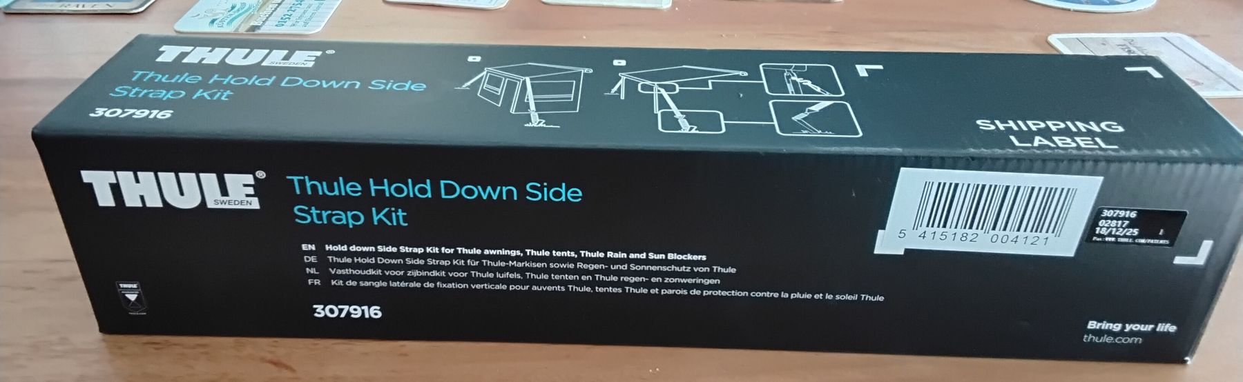 Thule Tende da sole: THULE Hold Down Side Strap Kit 307916 neu, Sturmbefestigung – Nuovo e nell'imballaggio originale da Weisslingen venduto da Strathom