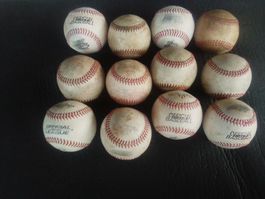 Baseballs (gebraucht), harte Sorte, 12 Stück