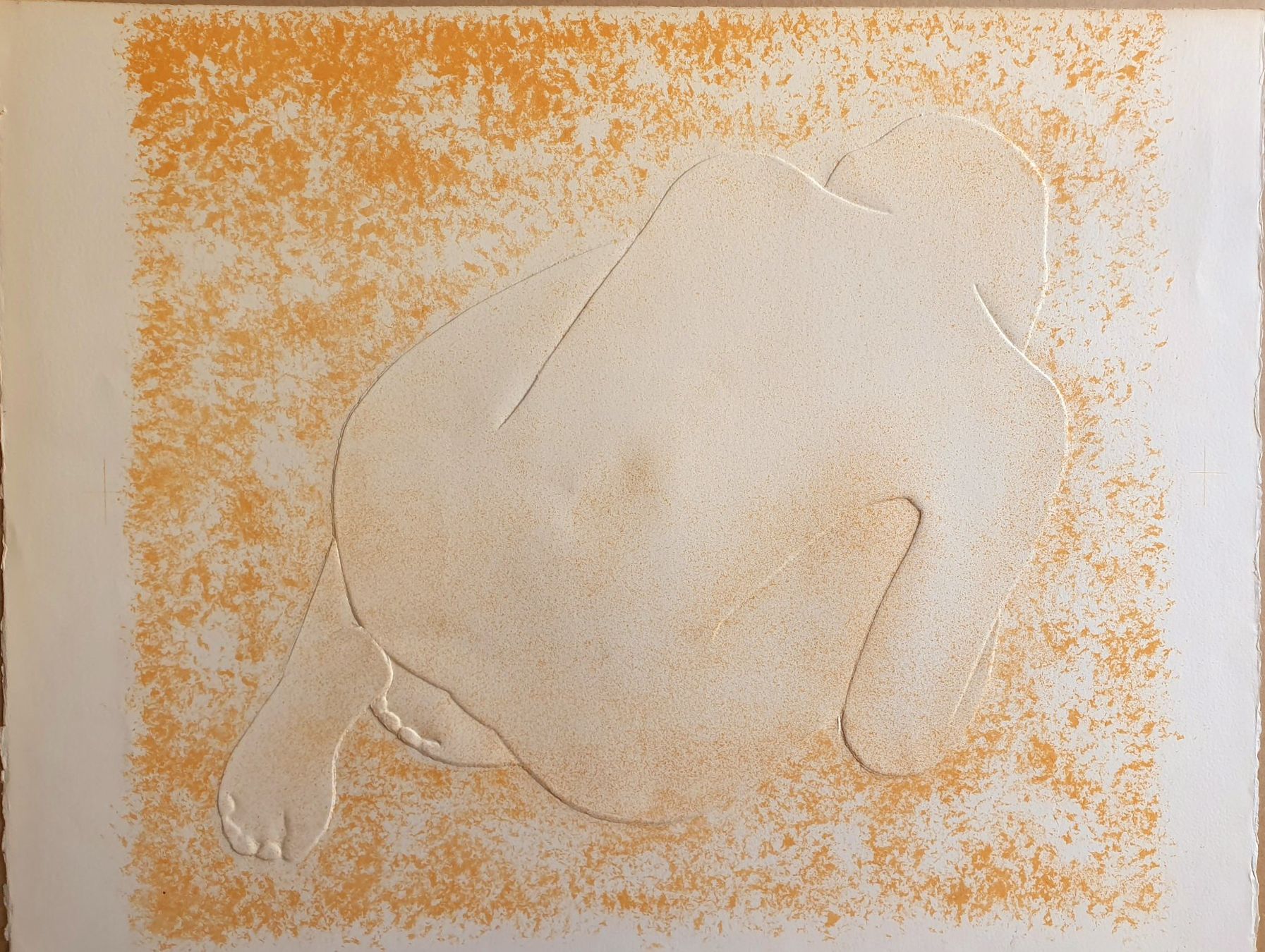 Grafica & Litografie: Lithographie originale - Nu - Jacqueline Bez (1927) – Usato da Fribourg venduto da Fineartsukiyo 2
