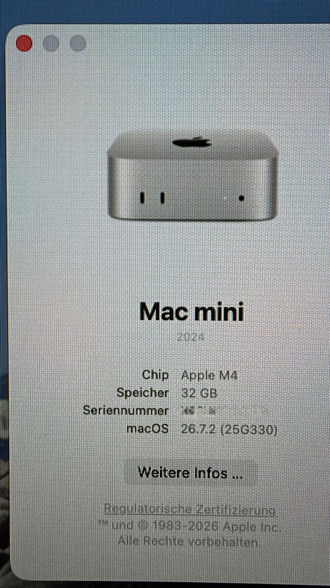 Apple PCs: Mac Mini M4 32GB/256GB SSD – Gebraucht aus Schwerzenbach von m5u_80-60 1