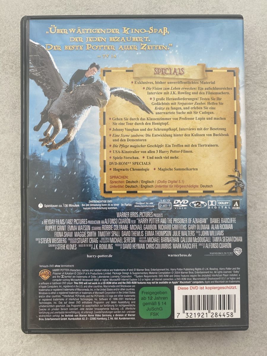 Alle DVDs: 3 DVDs Harry Potter Warner Bros – Gebraucht aus Altstätten / SG von heikoyzf 3