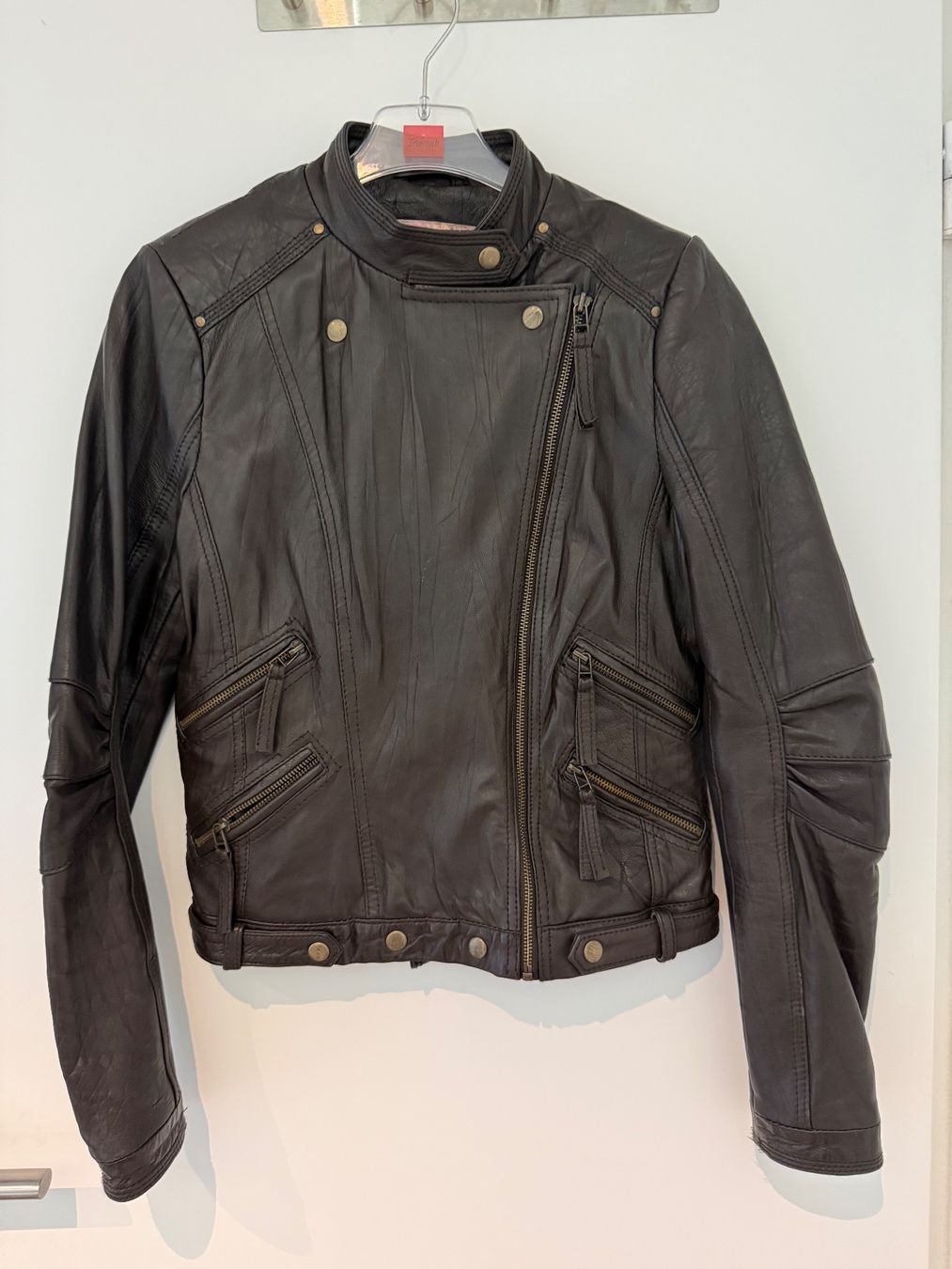 Zebra Giacche: Echtlederjacke Bikerstyle dunkelbraun Gr. 36/38 – Nuovo (secondo la descrizione) da Oetwil an der Limmat venduto da Prinzaessli123 2