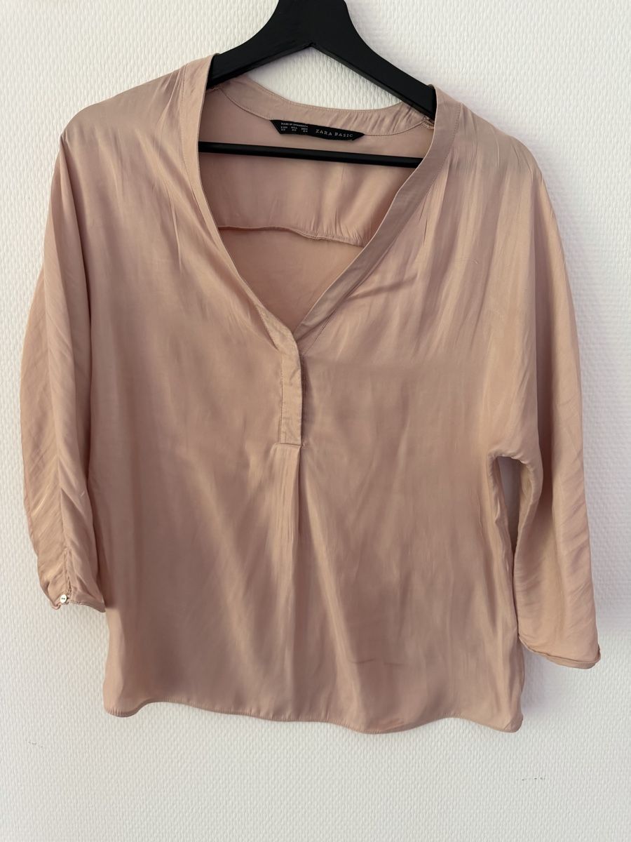 Zara Camicette: Zara Basic Bluse Grösse XS zartrosa Kurzarmbluse Rosa Top – Nuovo (secondo la descrizione) da Glattpark(Opfikon) venduto da neu_z6sm 5