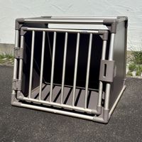 Transport Dog Crate Kennel Cage Aluminium Frame Lightweight 