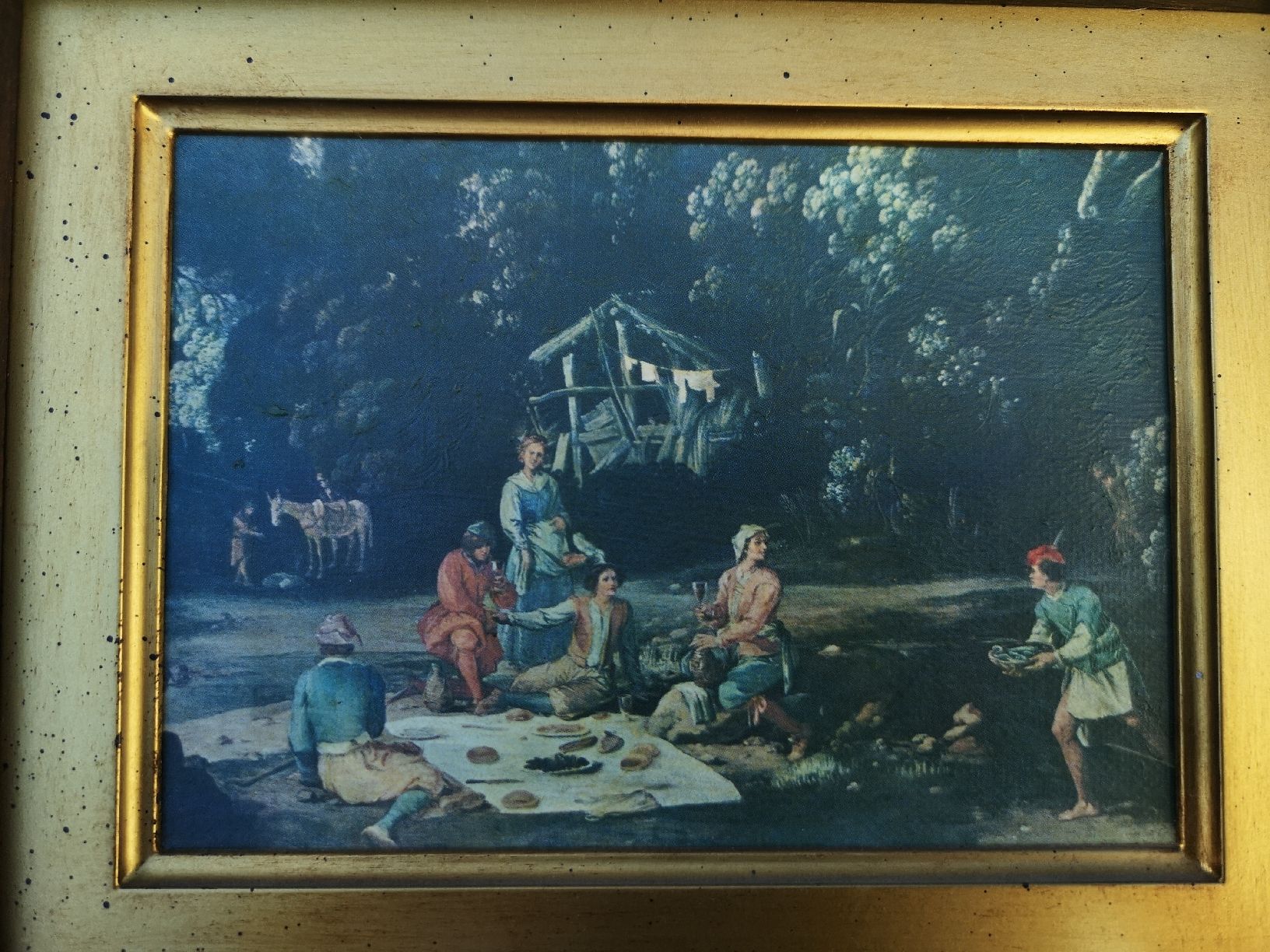 Dipinti: A. Tass Bild ca. 11x15, 5 cm – Usato da Dietikon venduto da pokerface5