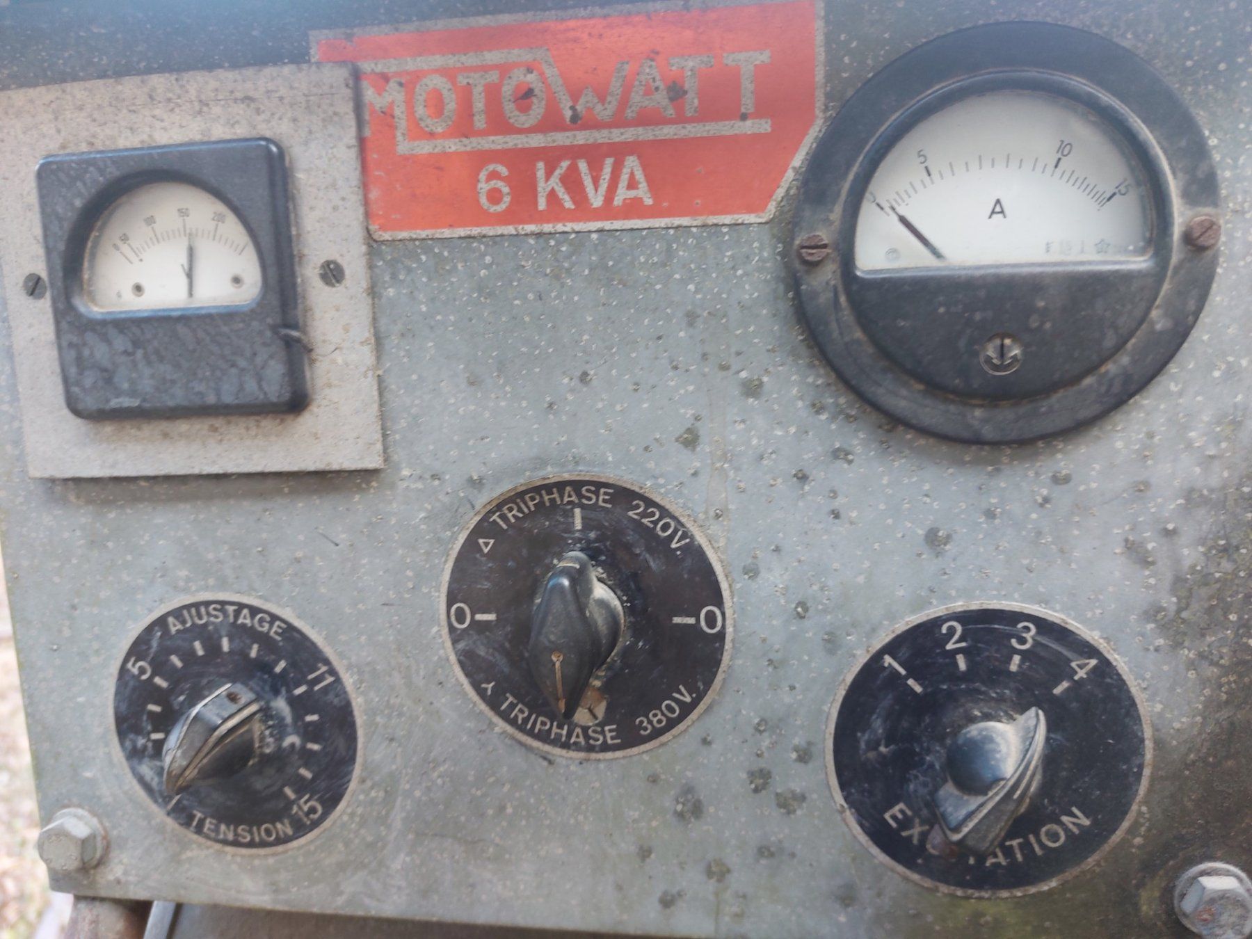 Generatori di corrente: Notstromgruppe/ Stromerzeuger/ Generator Motwatt 6KVA – Usato da Landquart venduto da Tractospeed01 5
