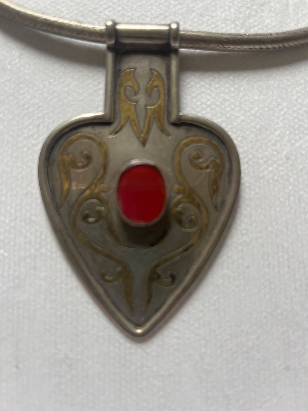 Catenine: Kette Herzanhänger Karneol – Usato da Zürich venduto da ZoraG 1