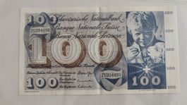 100 Franken 1971, Banknote Schweiz (LP2)