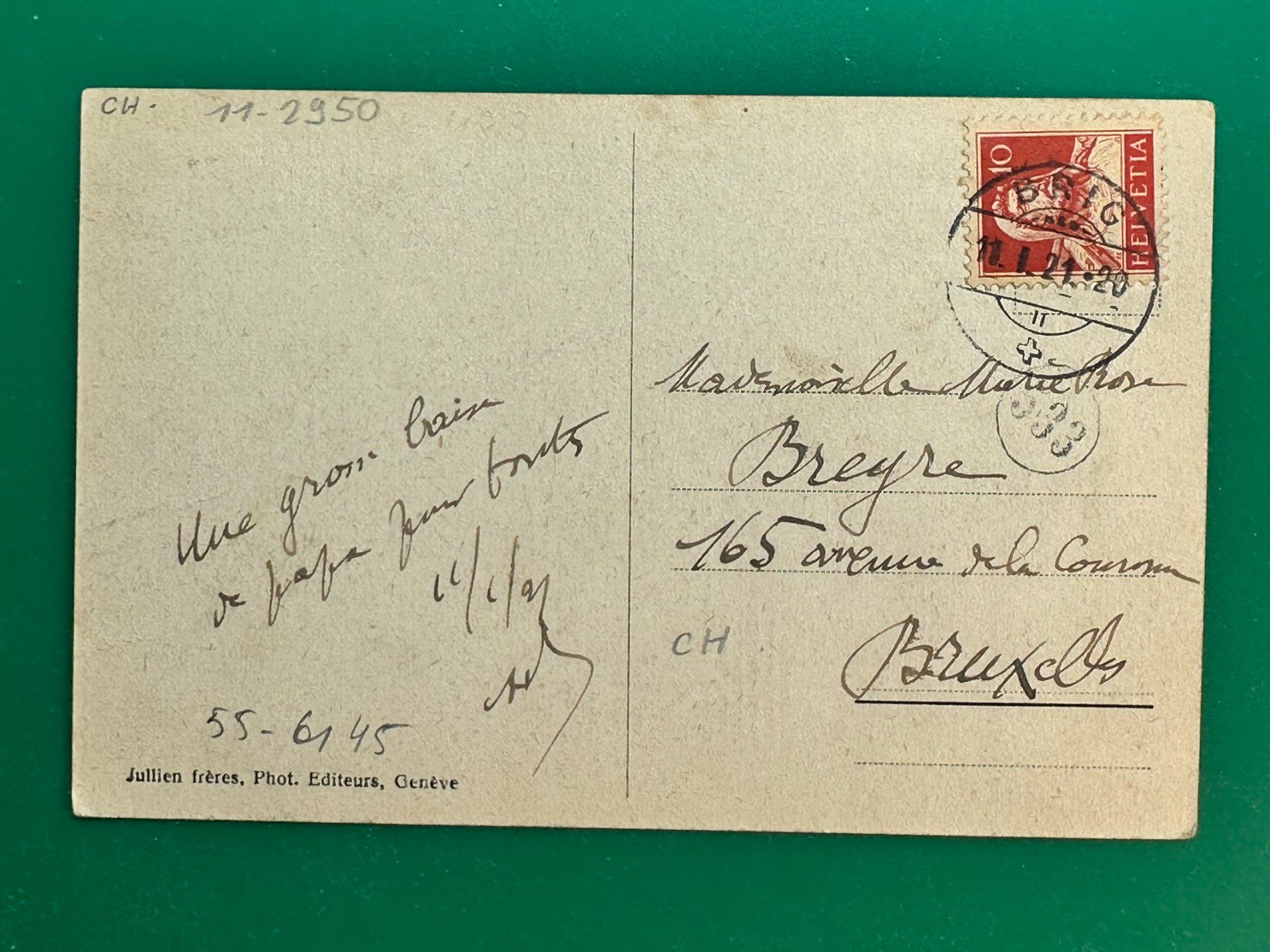 Cartoline postali: Brig - Brigue - Vue générale - 1921 – Usato da Steg VS venduto da _vinci_ 1