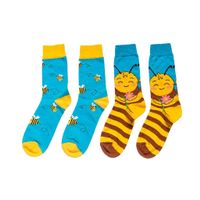 Neu! 2 Paar trendige Socken ca Gr 35 - 39 Biene