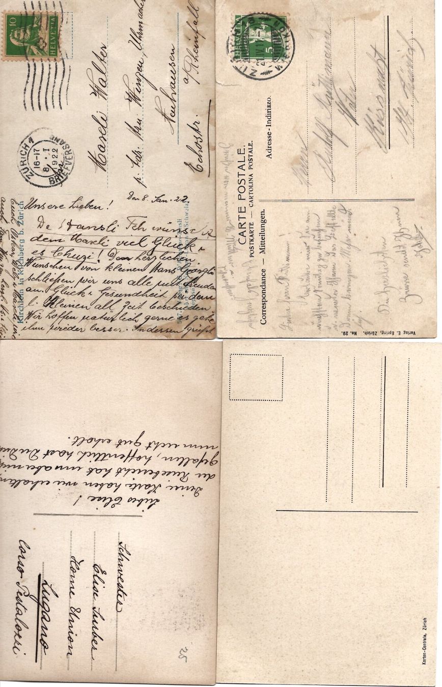 Cartoline postali: AK Zürich schwarz/weiss – Usato da Brunnadern venduto da eichmann.anton 7
