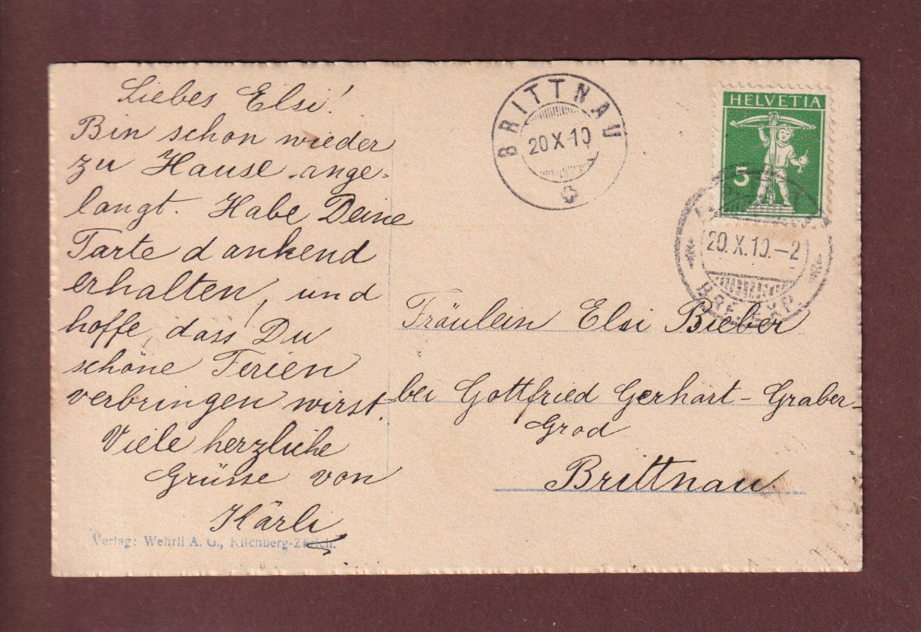Cartes postales: ZÜRICHSEE - Segelschiff - 1910 – D'occasion à Pully par nicecards 1