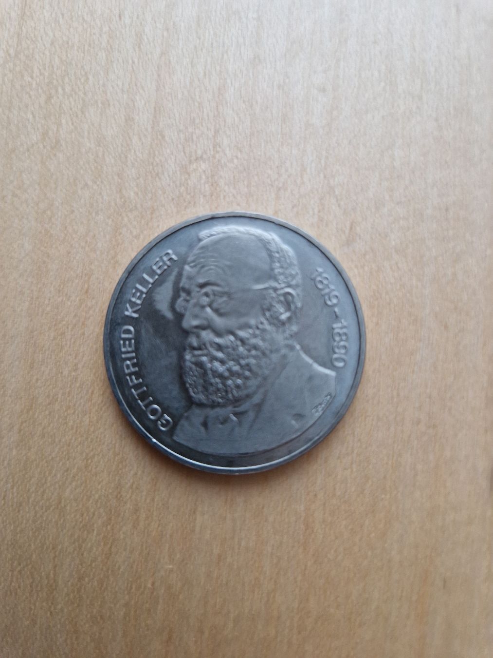 Alle Münzen: 5 Fr. Münze, Gottfried Keller 1990 – Neu (gemäss Beschreibung) aus Niederglatt ZH von kanonkop60