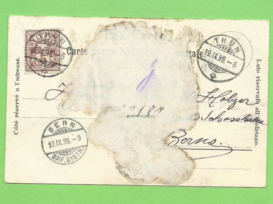 Cartoline postali: Spiez – Usato da Zürich venduto da t24_de 1