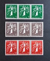 Landi 1939 Rollenmarken Dreierstreifen ** / *