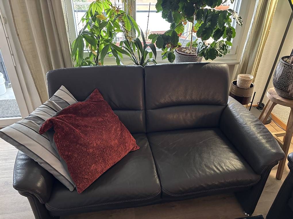 Divani: Ledersofa Braun 2er und 3er – Usato da Wauwil venduto da mimo85